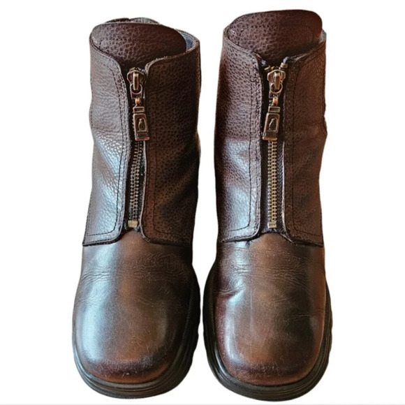 Anfibio Shoes - Anfibio Leather Boho Fall Winter Women's Ankle Boots Brown Sz 37.